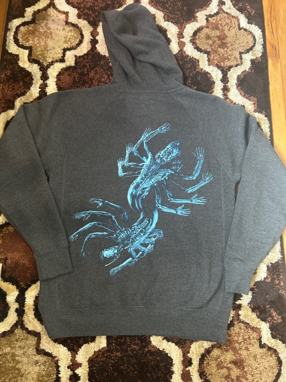 Worn Once TOOL Charcoal Zip-Up Hoodie